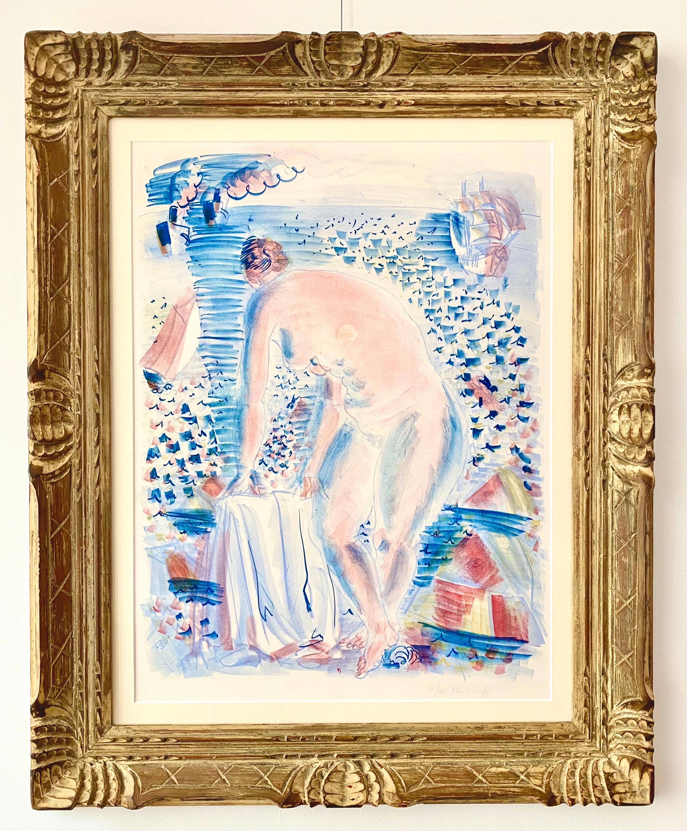 Le grande Baigneuse (Le grand baignoire) - Moderne Print par Raoul Dufy