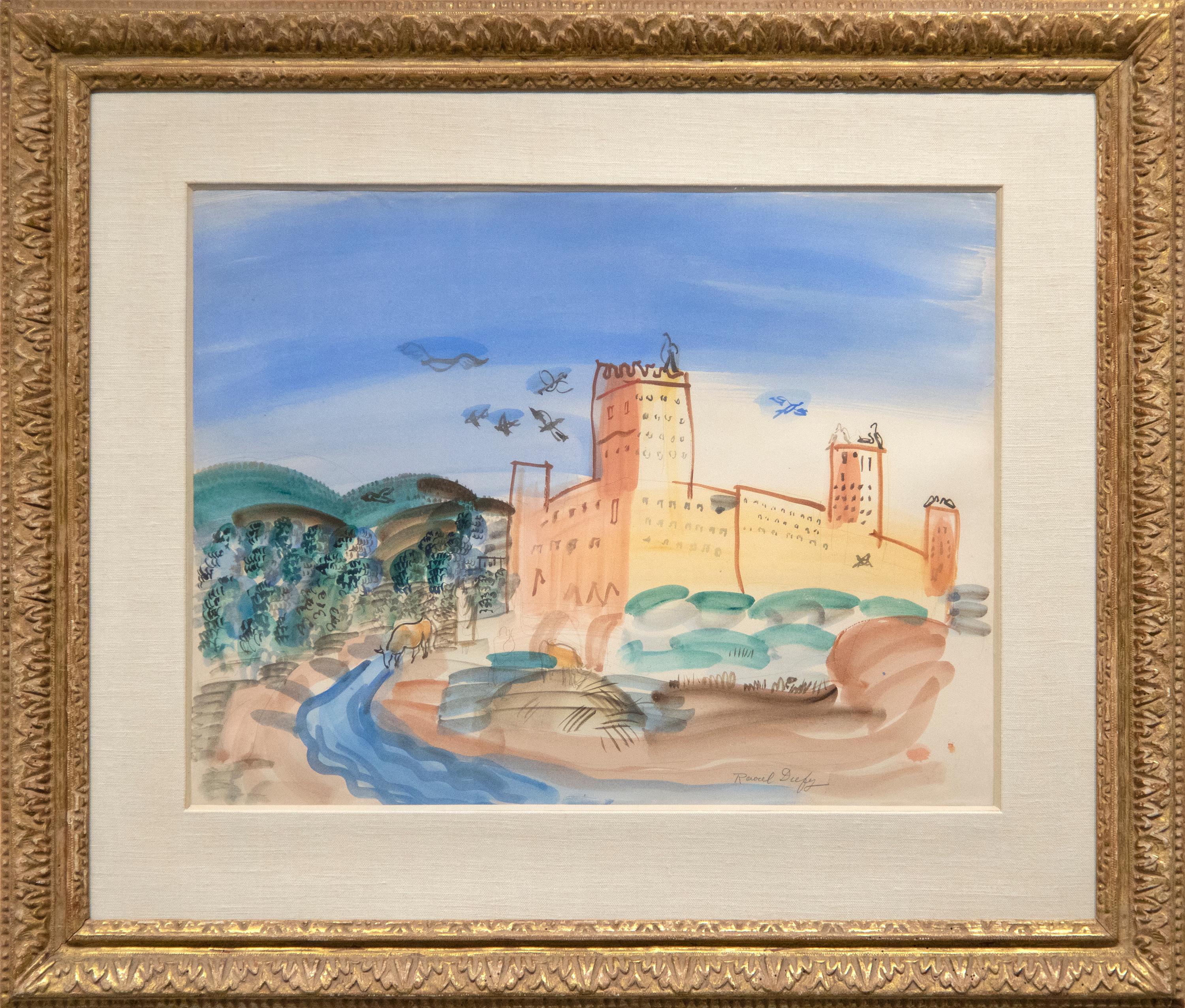 Paysage de Maroc - Painting by Raoul Dufy