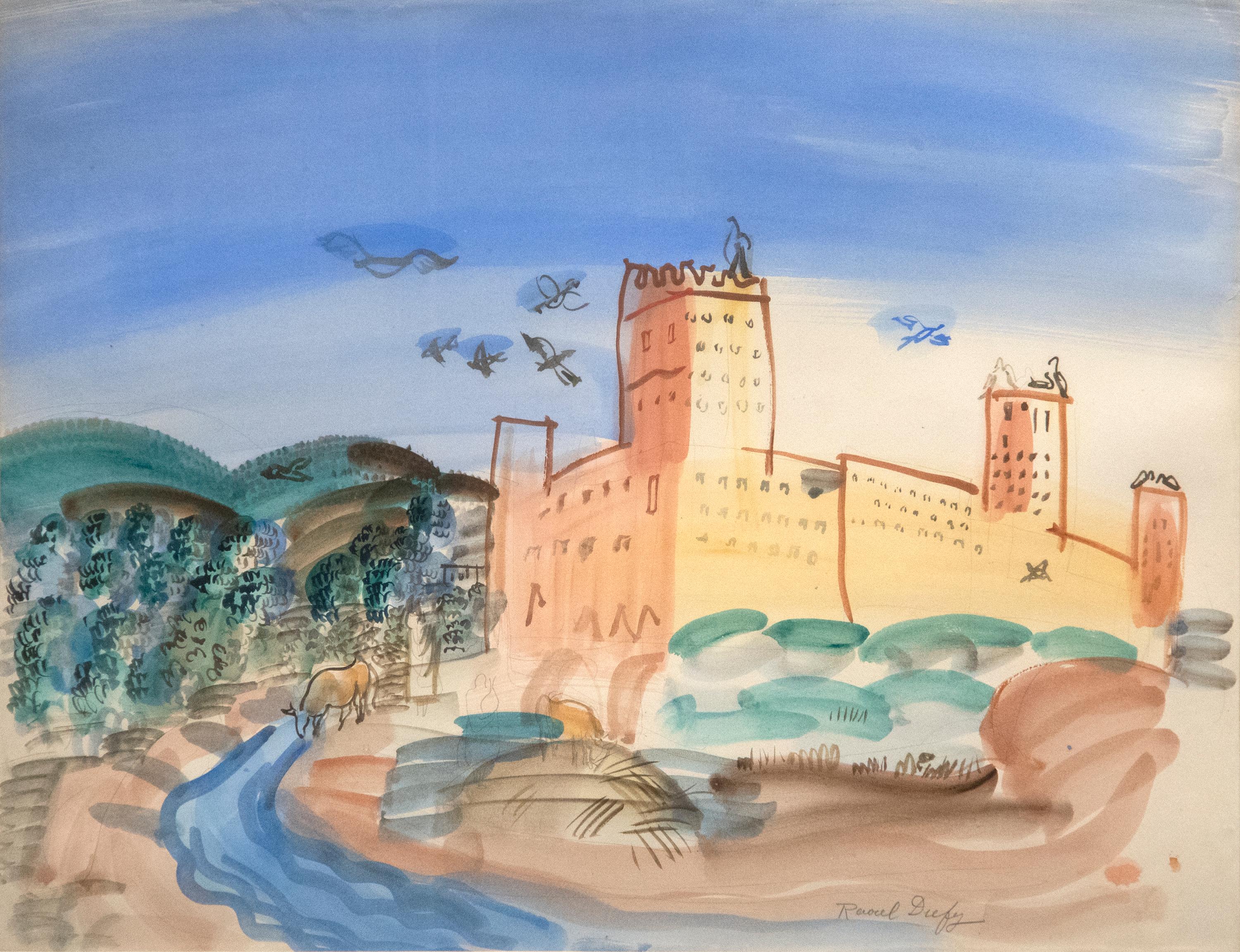 Raoul Dufy Landscape Painting - Paysage de Maroc