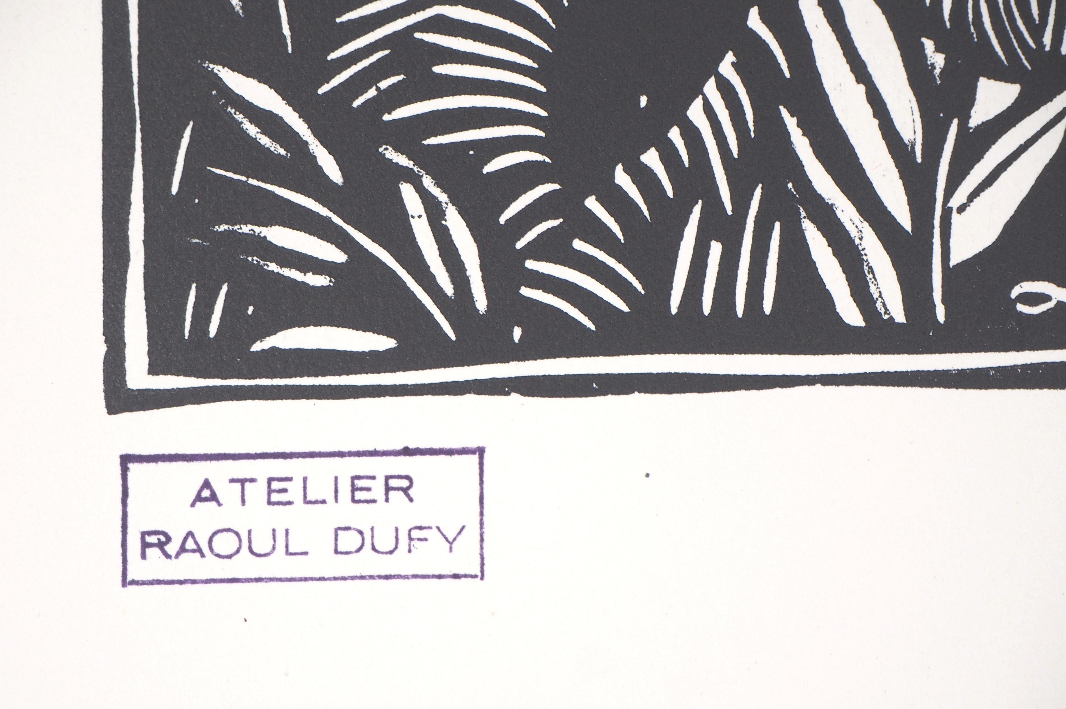 El Amor - Grabado original en madera - Firmado - Painting de Raoul Dufy