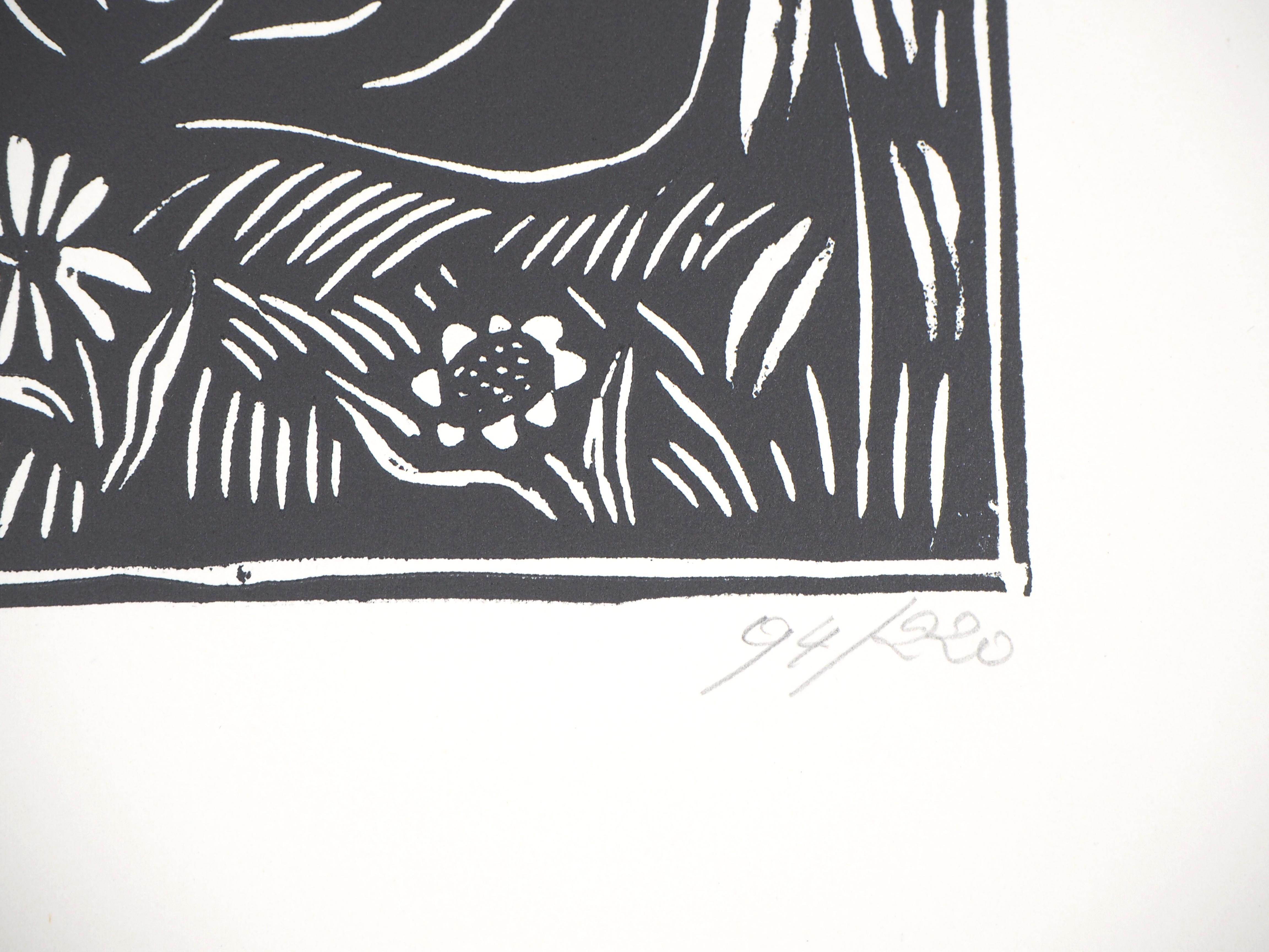 El Amor - Grabado original en madera - Firmado en venta 1