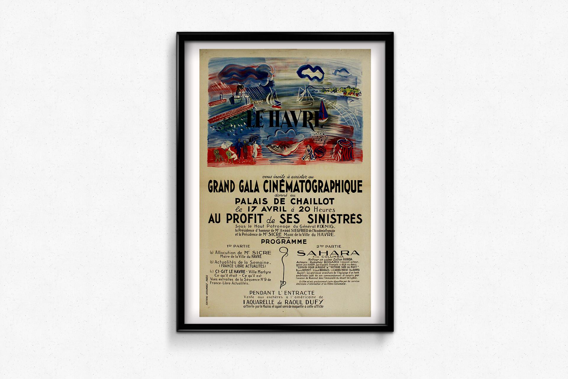 1945 poster by Raoul Dufy for the 