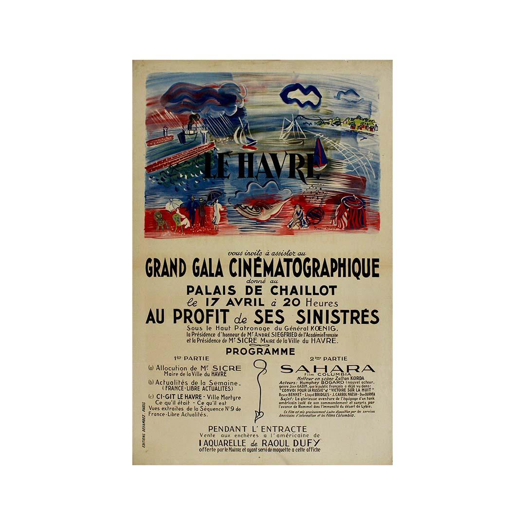 1945 poster by Raoul Dufy for the 