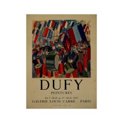 1952 original poster Parade de fête nationale by Raoul Dufy