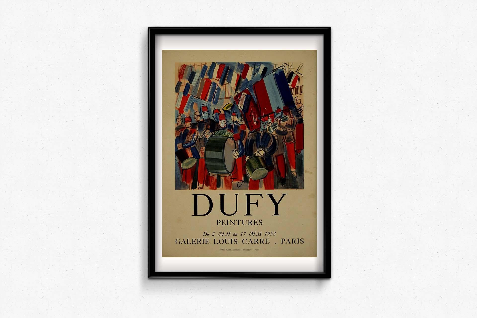 1952 original poster Parade de fête nationale by Raoul Dufy For Sale 2