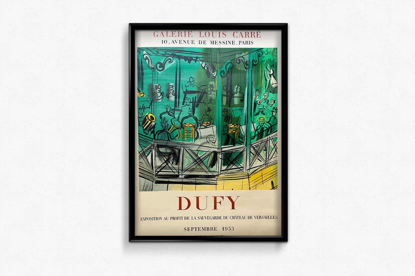 Poster originale del 1953 di Raoul Dufy - Conservazione del Palazzo di Versailles in vendita 1