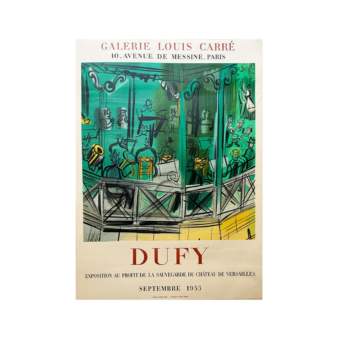 Affiche originale de 1953 de Raoul Dufy - Préservation du château de Versailles 