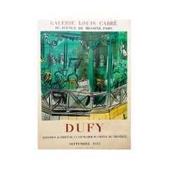 1953 Original Poster by Raoul Dufy - Preservation of the Palace of Versailles 