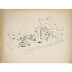 1961 lithographie d'après Raoul Dufy (after) Raoul Dufy - Les côtes Normandes