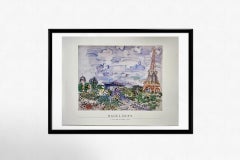 1989 original poster by Raoul Dufy : La tour Eiffel 1935