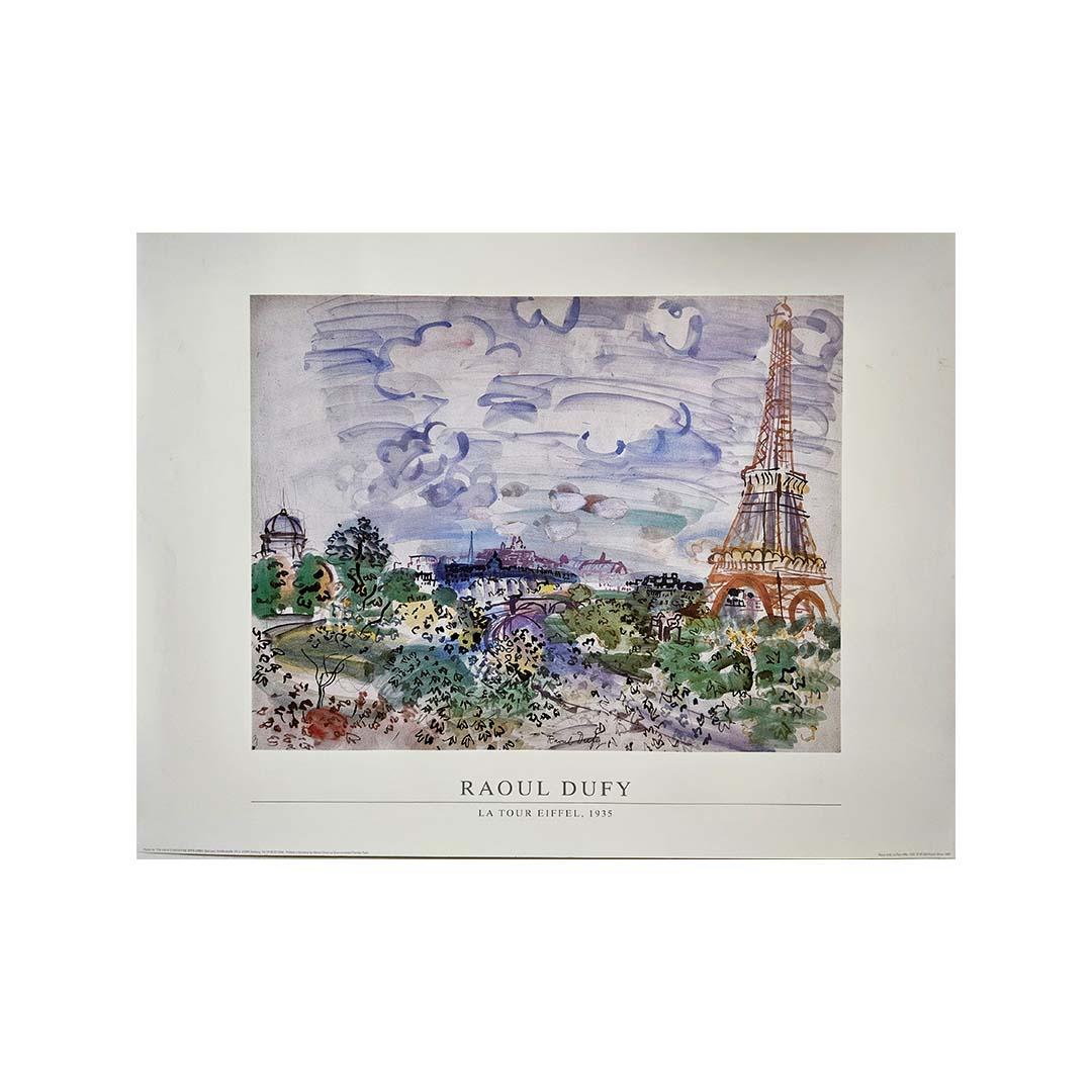 1989 original poster by Raoul Dufy : La tour Eiffel 1935 For Sale 3