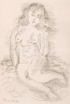 Amphitrite Nude Etching