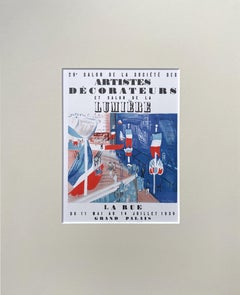 Artist's Society Salon Poster by Raoul Dufy, French Modernist Lithograph, 1959