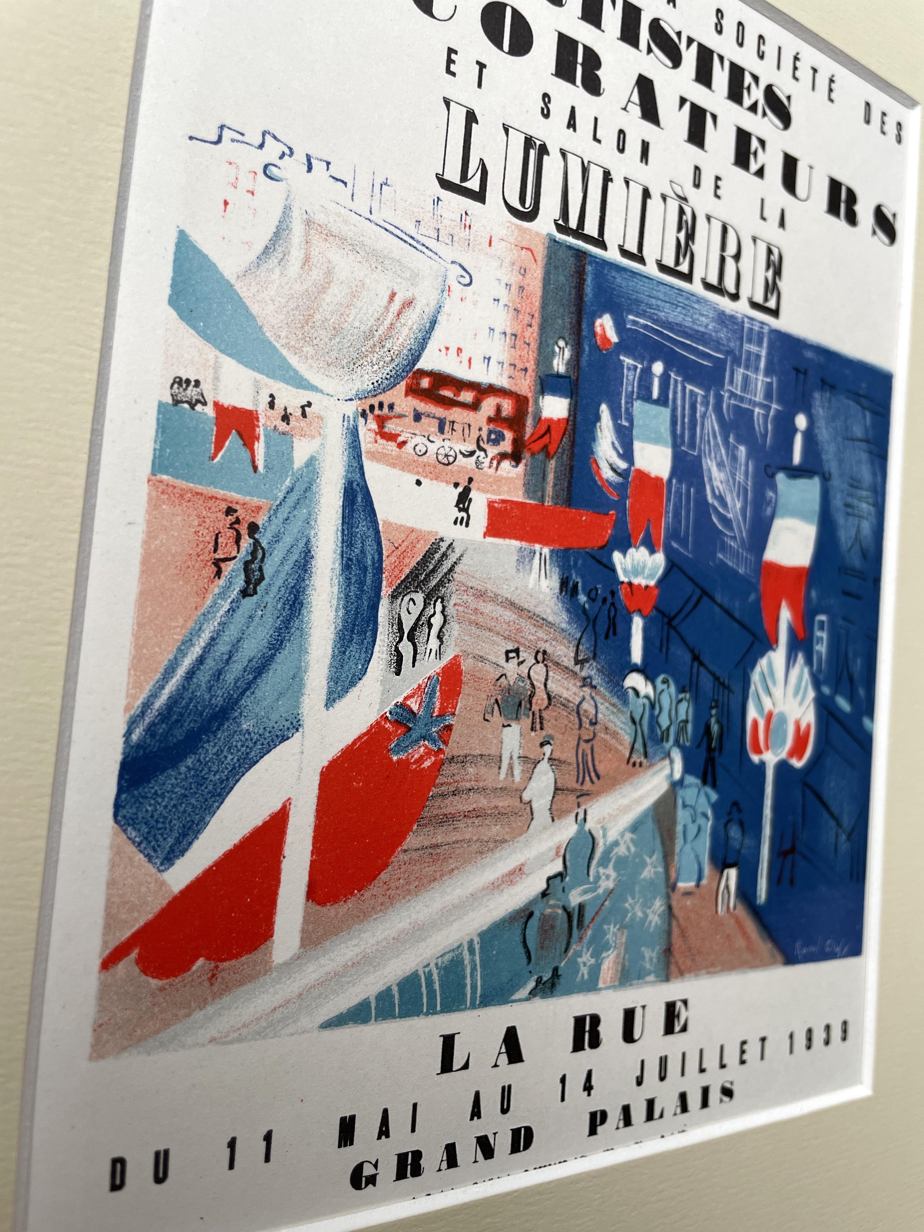 Artist's Society Salon Poster by Raoul Dufy, French Modernist Lithograph, 1959 For Sale 1