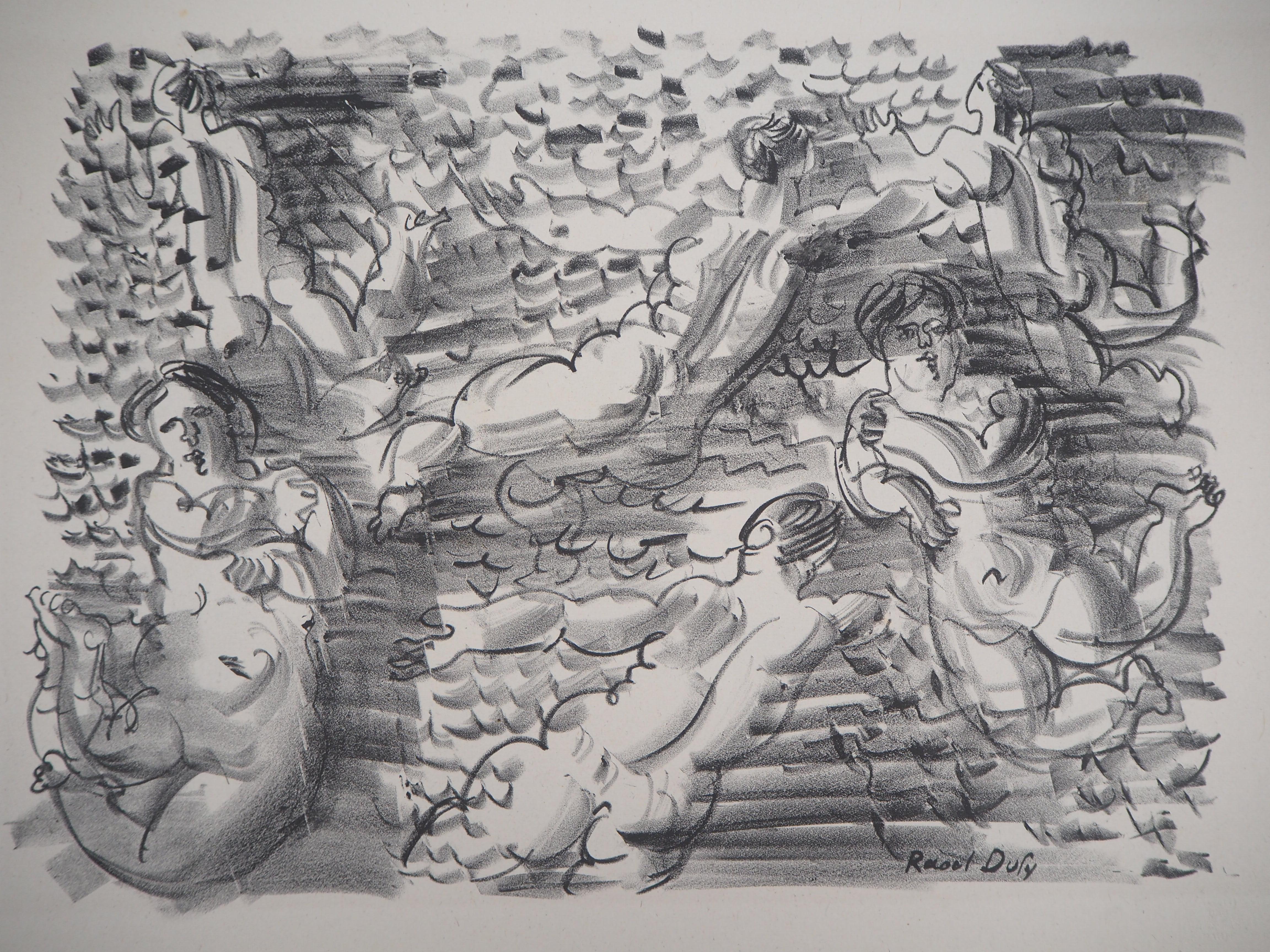 Bathers - Original lithograph  - Modern Print by Raoul Dufy