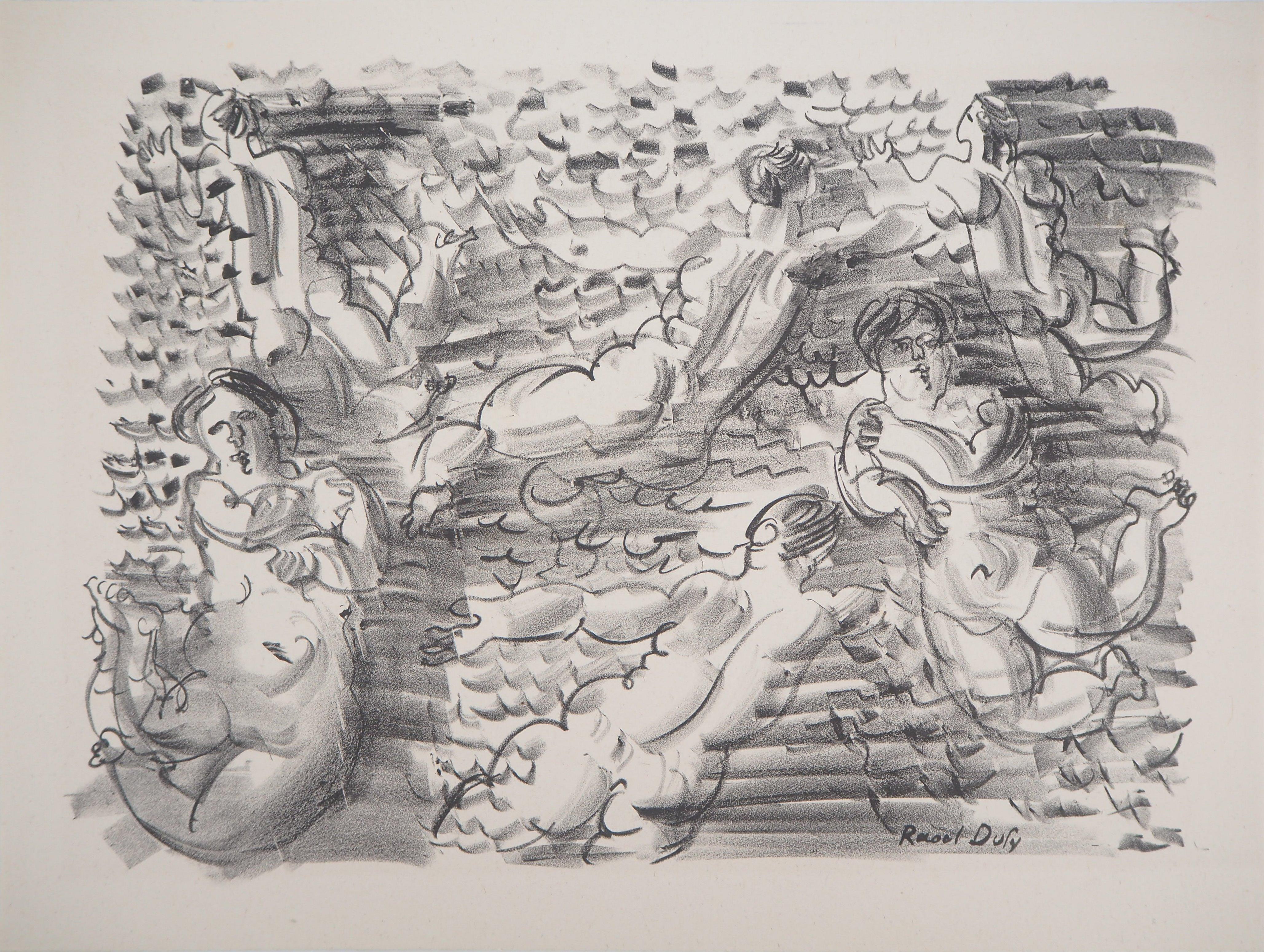 Raoul Dufy Nude Print - Bathers - Original lithograph 