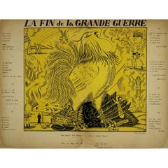 Cartel original de Raoul Dufy de hacia 1918 - El fin de la Gran Guerra