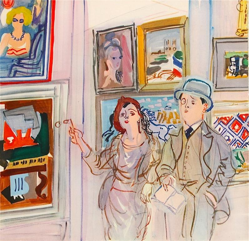 Landscape Print di Raoul Dufy - Decheance de al Buveuse d'Eau (Caduta di una signora astemia)