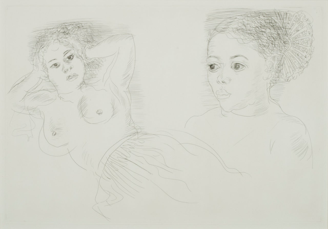 Deux Antillaise (Deux Négresses) - Print de Raoul Dufy
