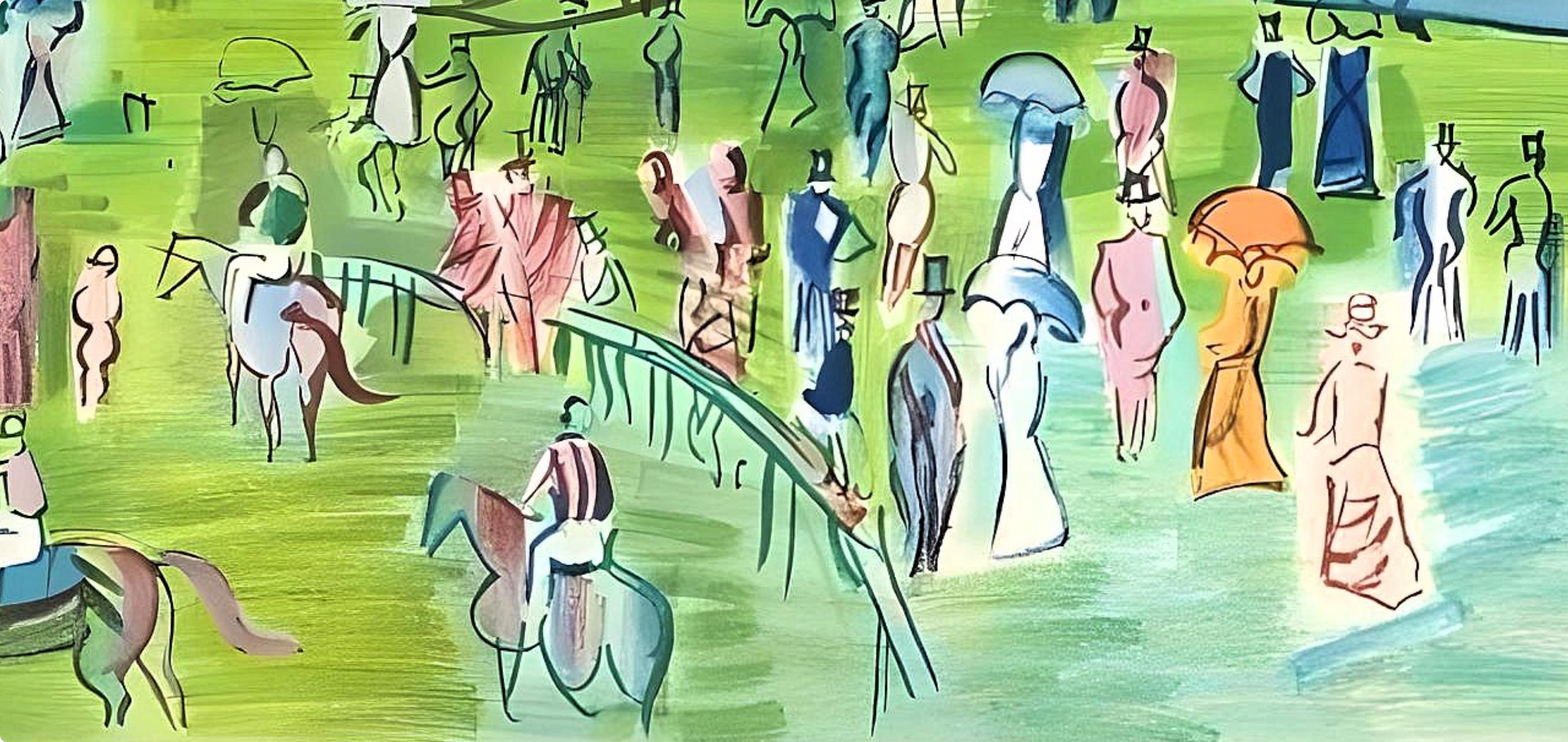 Dufy, Ascot, Raoul Dufy, Collection Pierre Lévy (after) For Sale 11