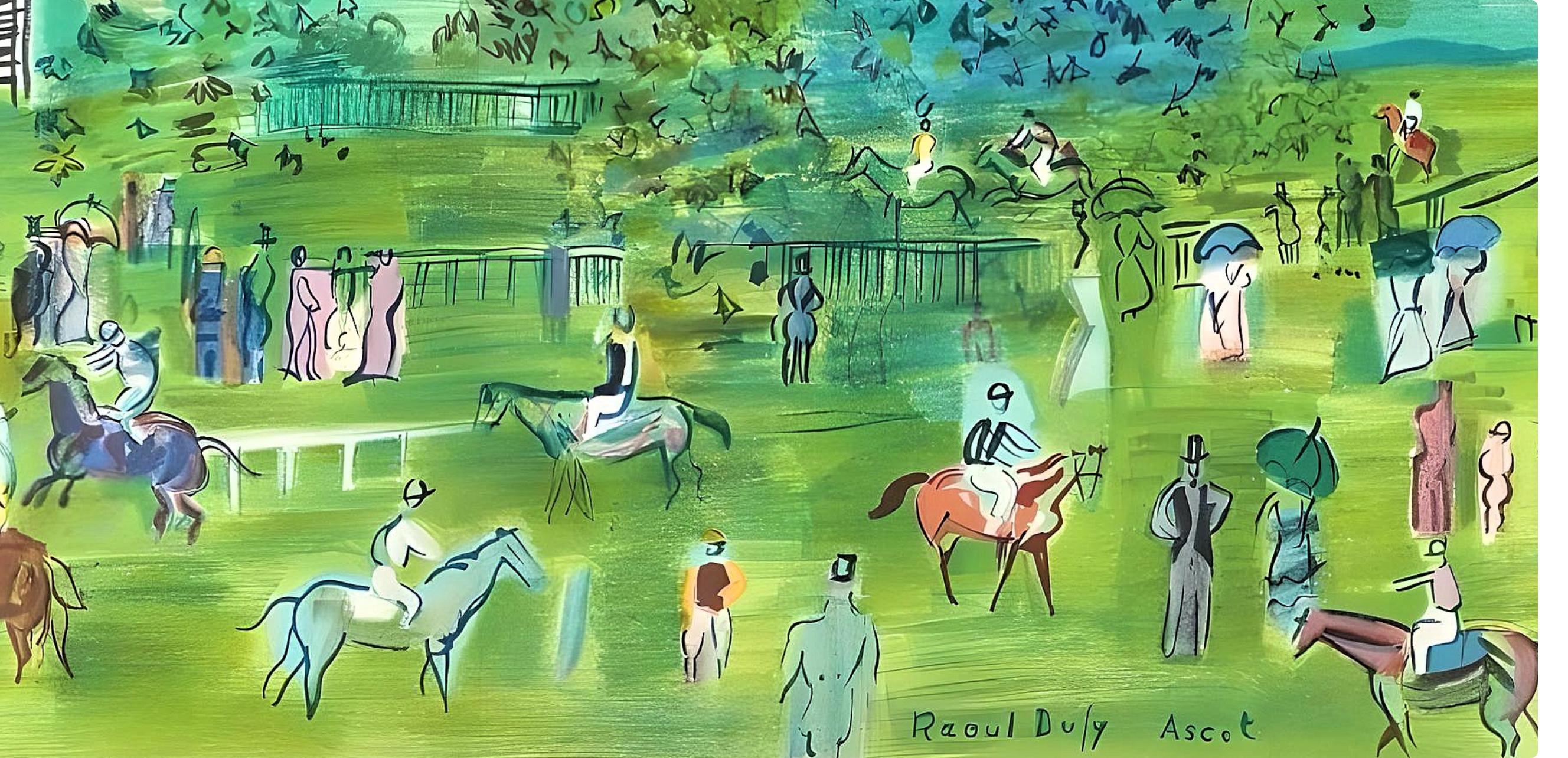 Dufy, Ascot, Raoul Dufy, Collection Pierre Lévy (after) For Sale 2