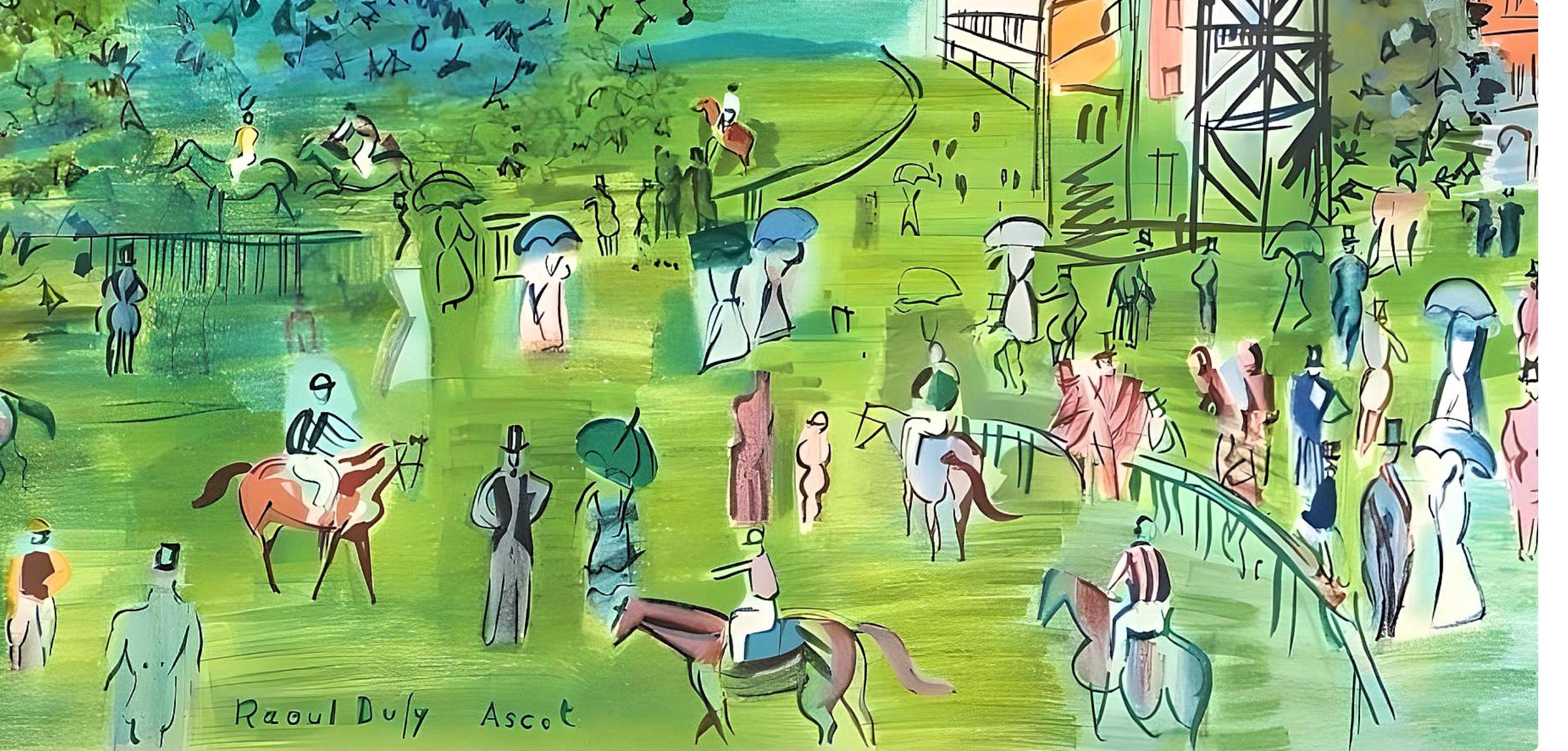 Dufy, Ascot, Raoul Dufy, Collection Pierre Lévy (after) For Sale 3
