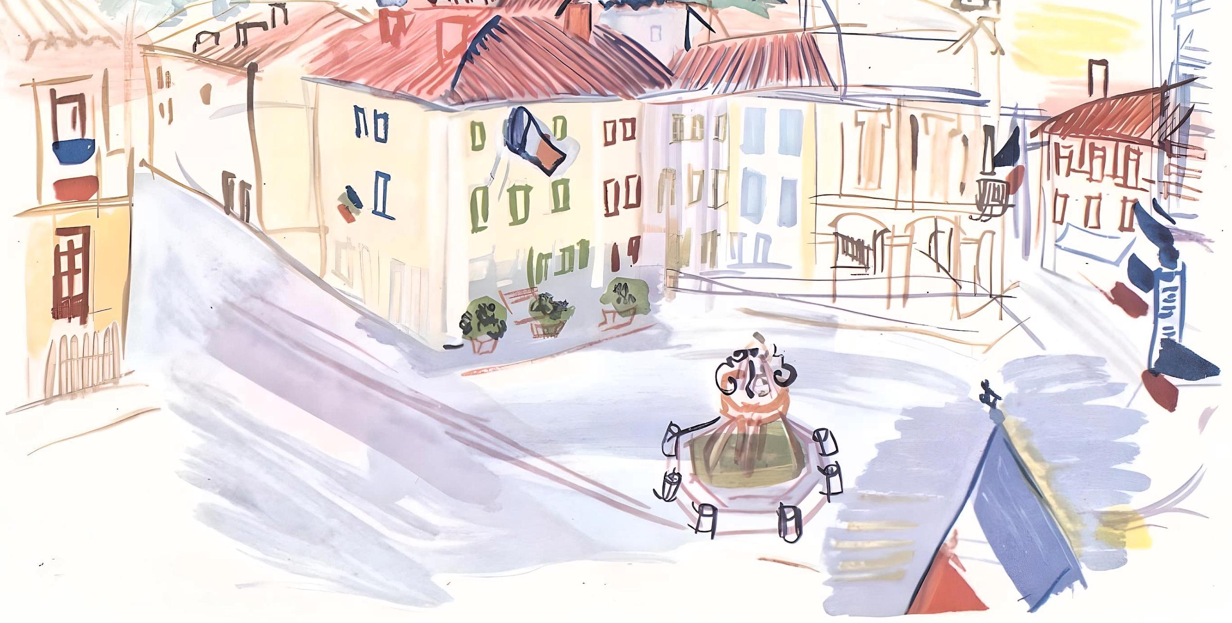 Dufy, Aspet pavoise, Vacances forcées (after) For Sale 1