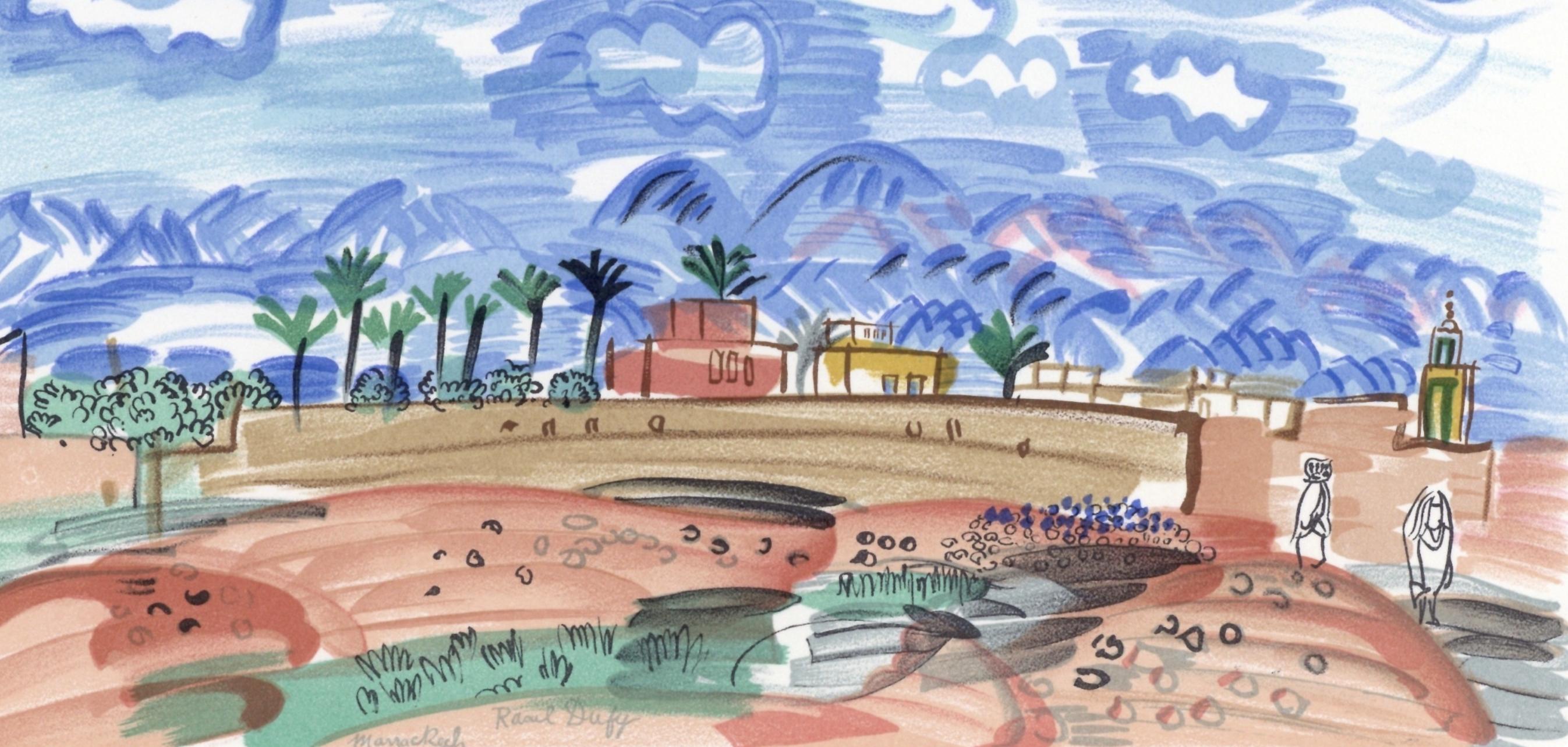Dufy, Au Maroc, Lettre à mon peintre Raoul Dufy (after) en venta 1