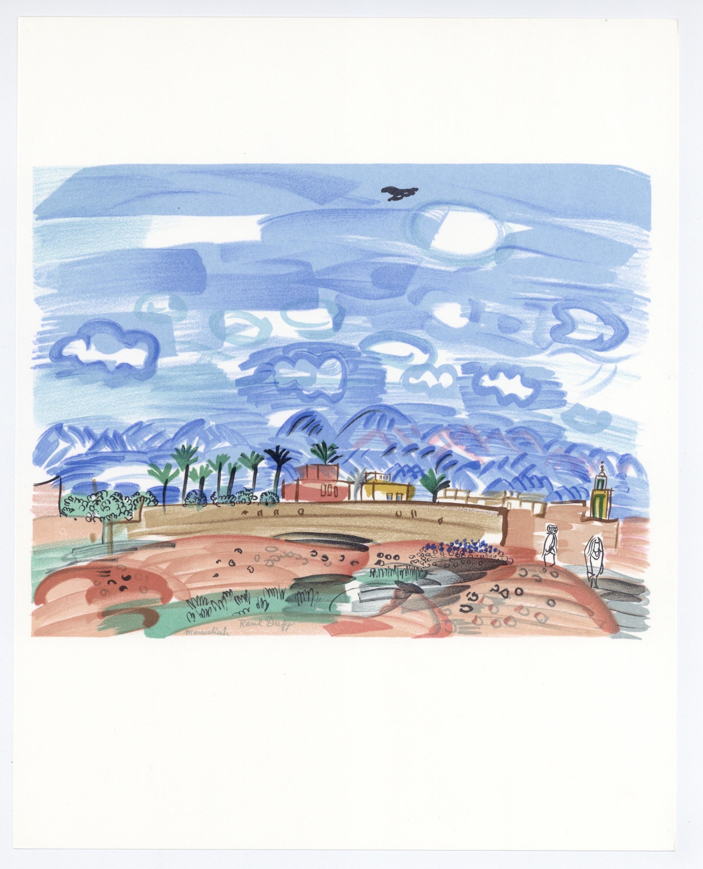 Dufy, Au Maroc, Lettre à mon peintre Raoul Dufy (after) en venta 4