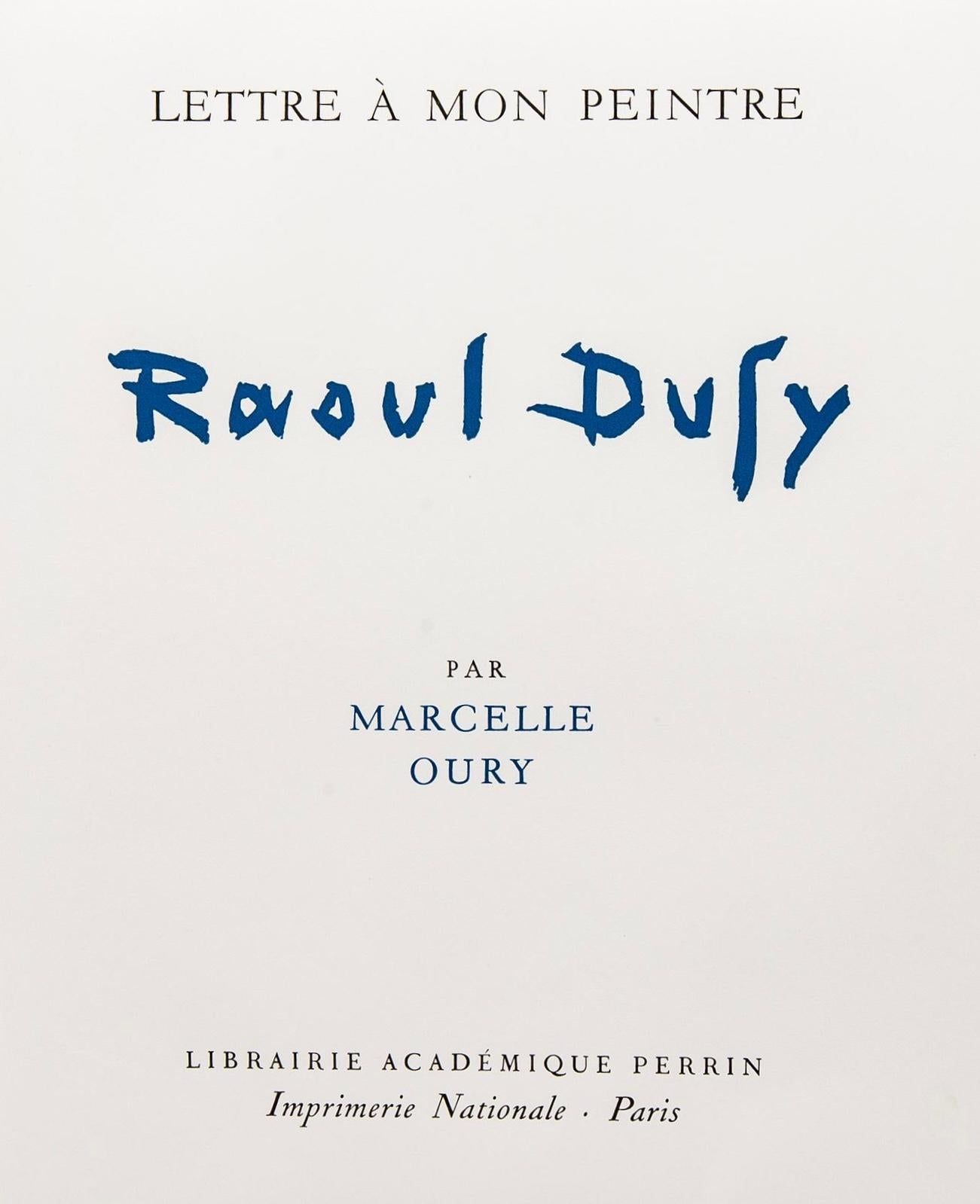 Dufy, Autorretrato, Lettre à mon peintre Raoul Dufy (after) en venta 5