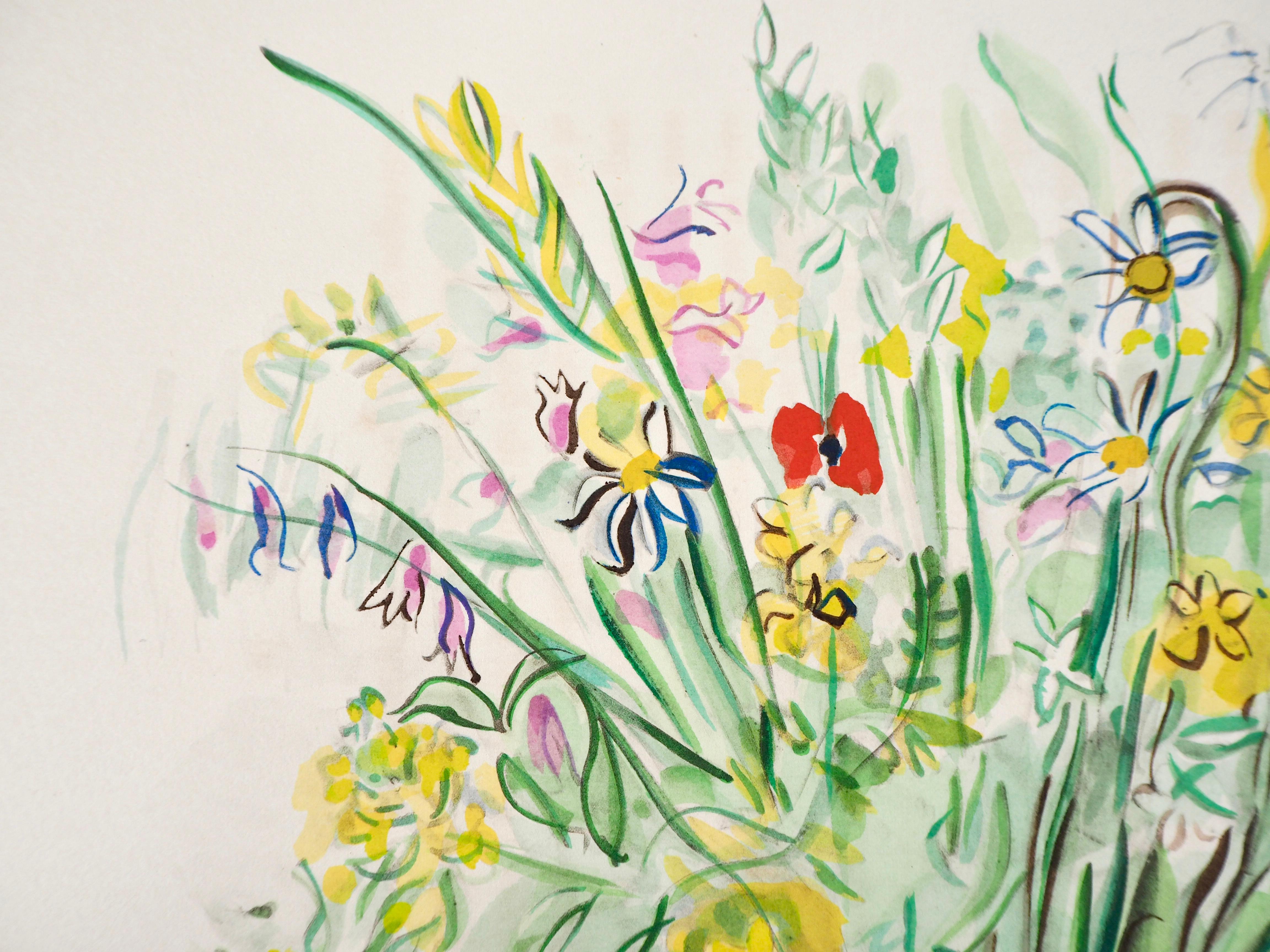 Dufy, Composición, Eaux-de-vie, Esprit de la fleur et du fruit (después) - Print de Raoul Dufy