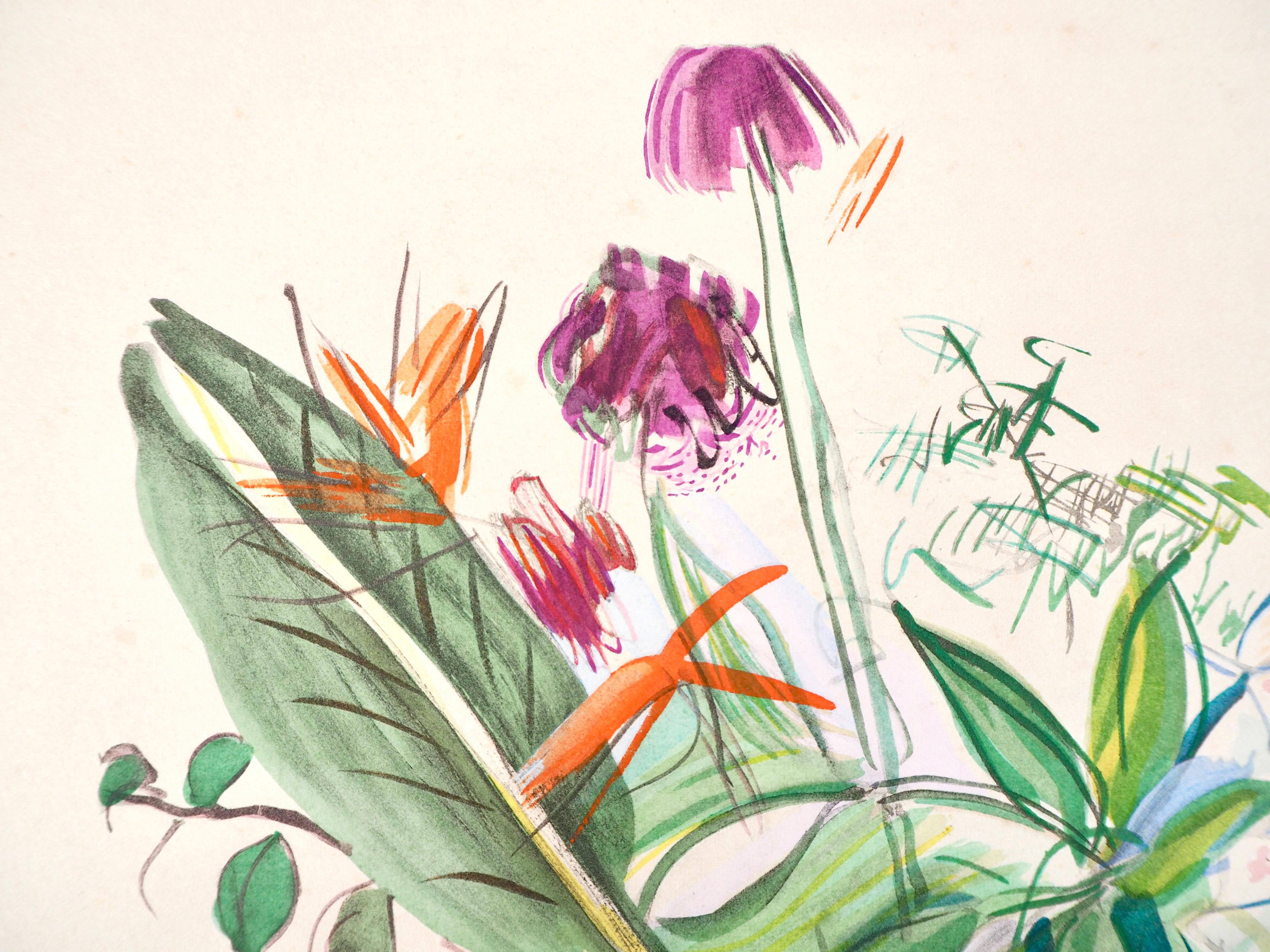 Dufy, Composition, Eaux-de-vie, Esprit de la fleur et du fruit (dopo) - Print di Raoul Dufy