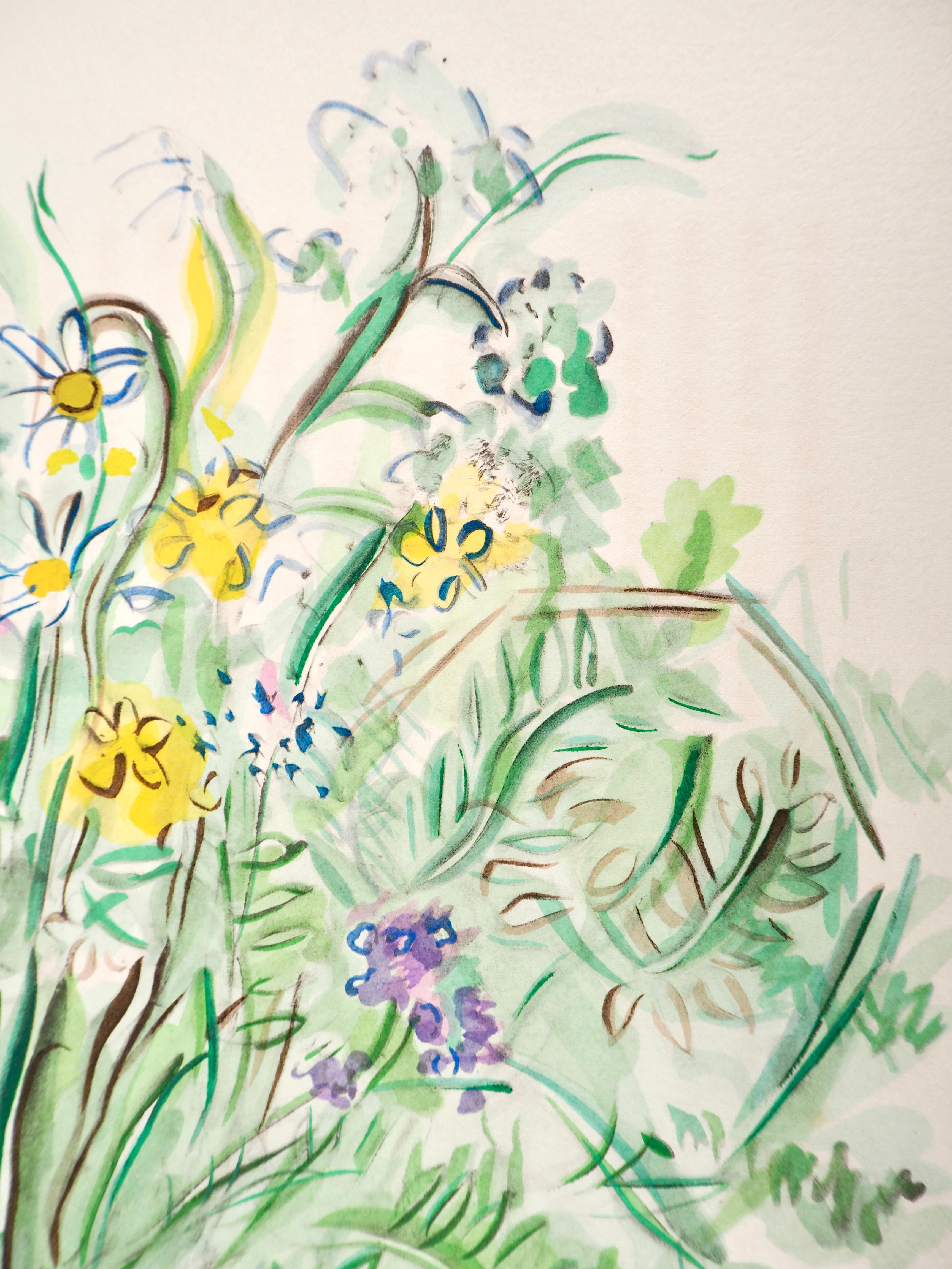 Dufy, Composición, Eaux-de-vie, Esprit de la fleur et du fruit (después) - Print Moderno de Raoul Dufy