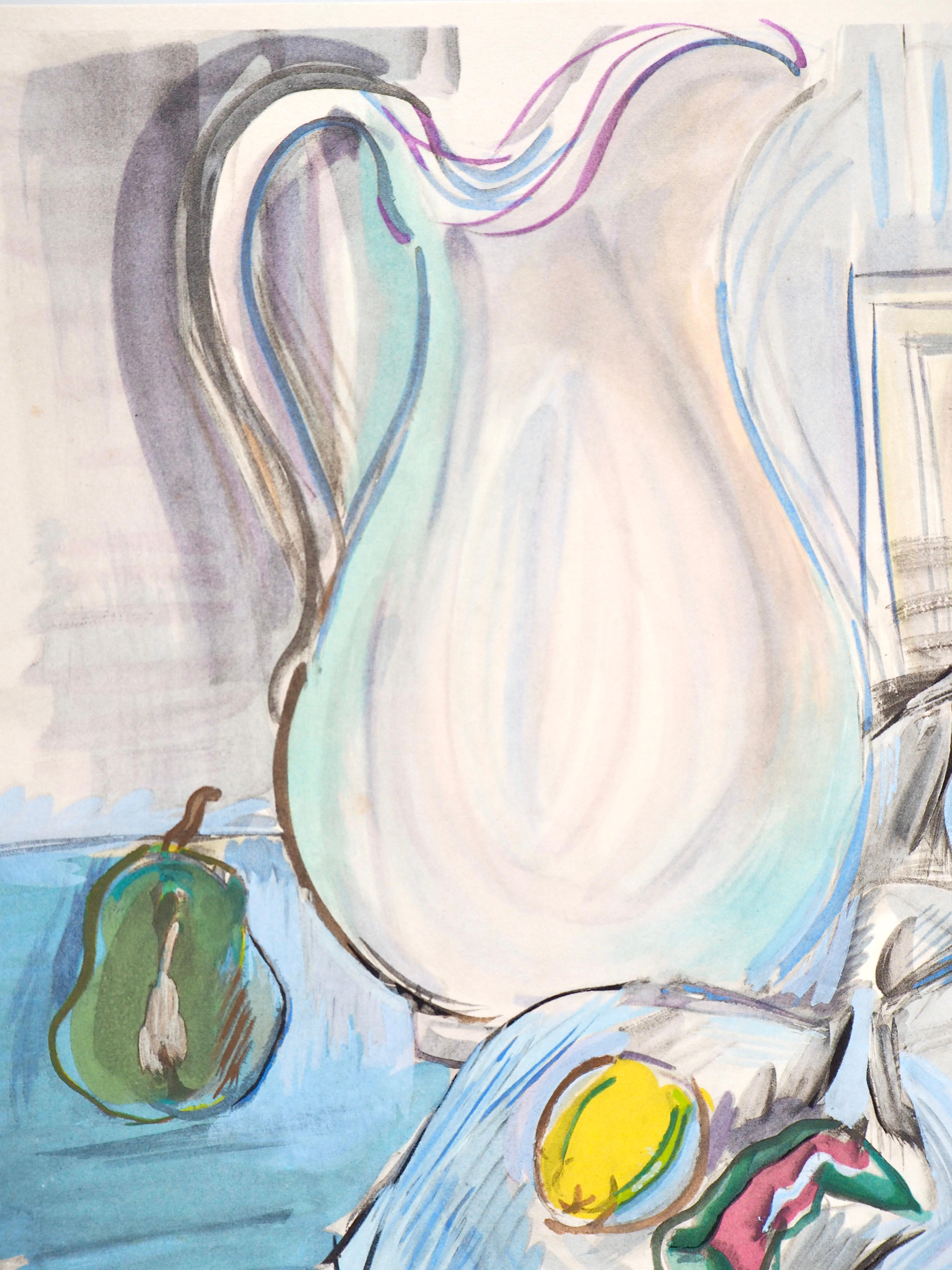 Dufy, Composition, Eaux-de-vie, Esprit de la fleur et du fruit (dopo) - Print Moderno di Raoul Dufy