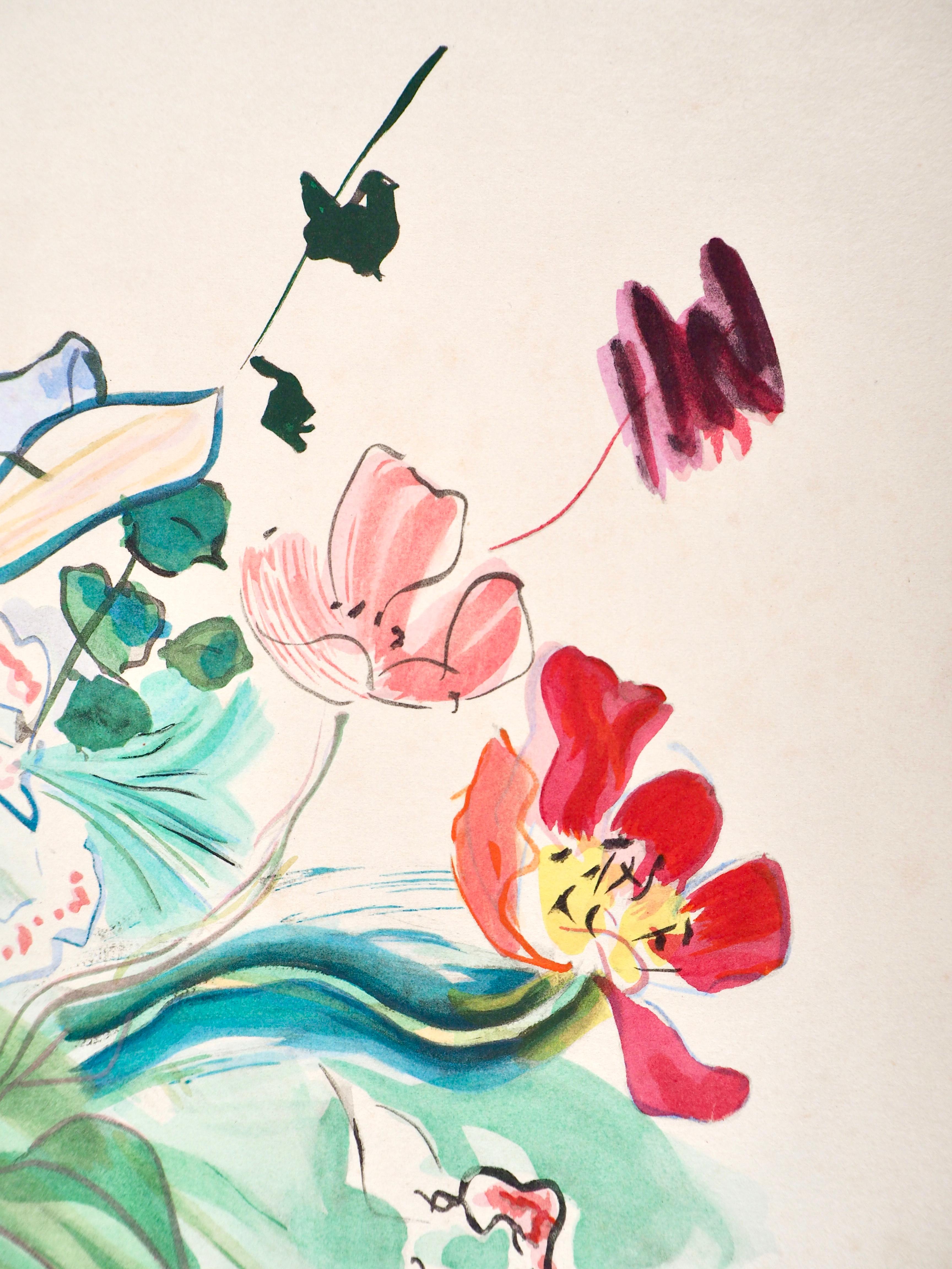 Dufy, Composition, Eaux-de-vie, Esprit de la fleur et du fruit (dopo) - Print Moderno di Raoul Dufy
