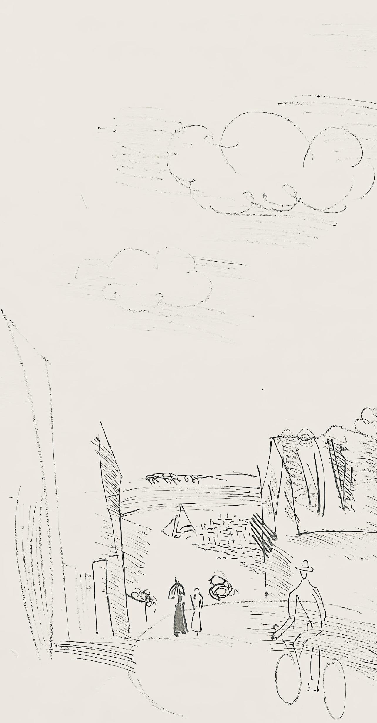 Dufy, Composition, Les Côtes Normandes (after) - Print by Raoul Dufy