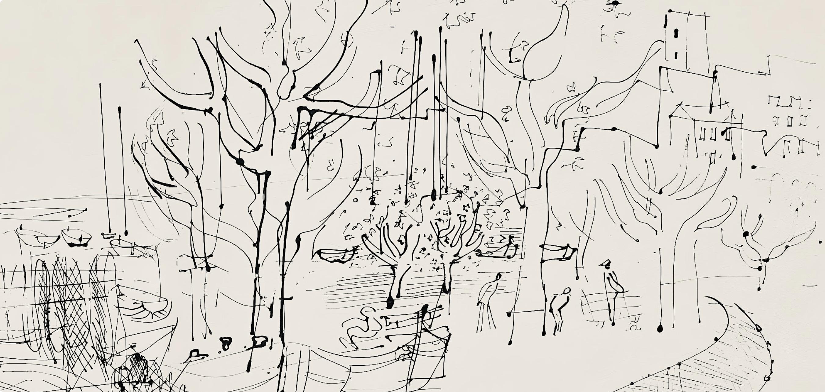 Dufy, Composition, Les Côtes Normandes (after) - Print by Raoul Dufy
