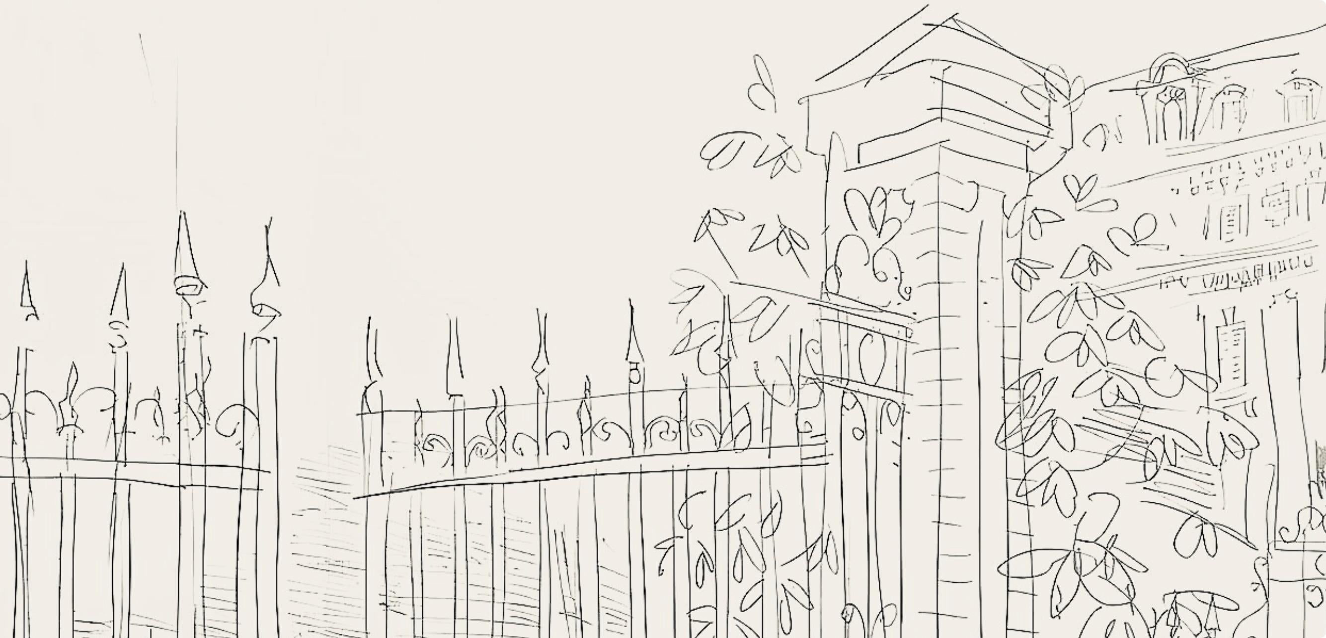 Dufy, Composition, Les Côtes Normandes (d'après) - Print de Raoul Dufy
