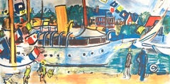 Dufy, Composition, Les Côtes Normandes (after)