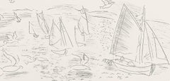 Dufy, Composition, Les Côtes Normandes (after)