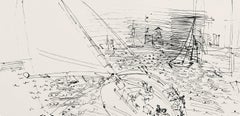 Dufy, Composition, Les Côtes Normandes (after)