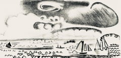 Dufy, Composition, Les Côtes Normandes (after)