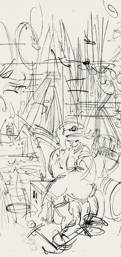 Dufy, Composition, Les Côtes Normandes (after)