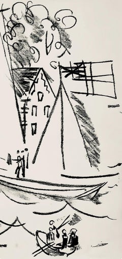 Dufy, Composition, Les Côtes Normandes (after)