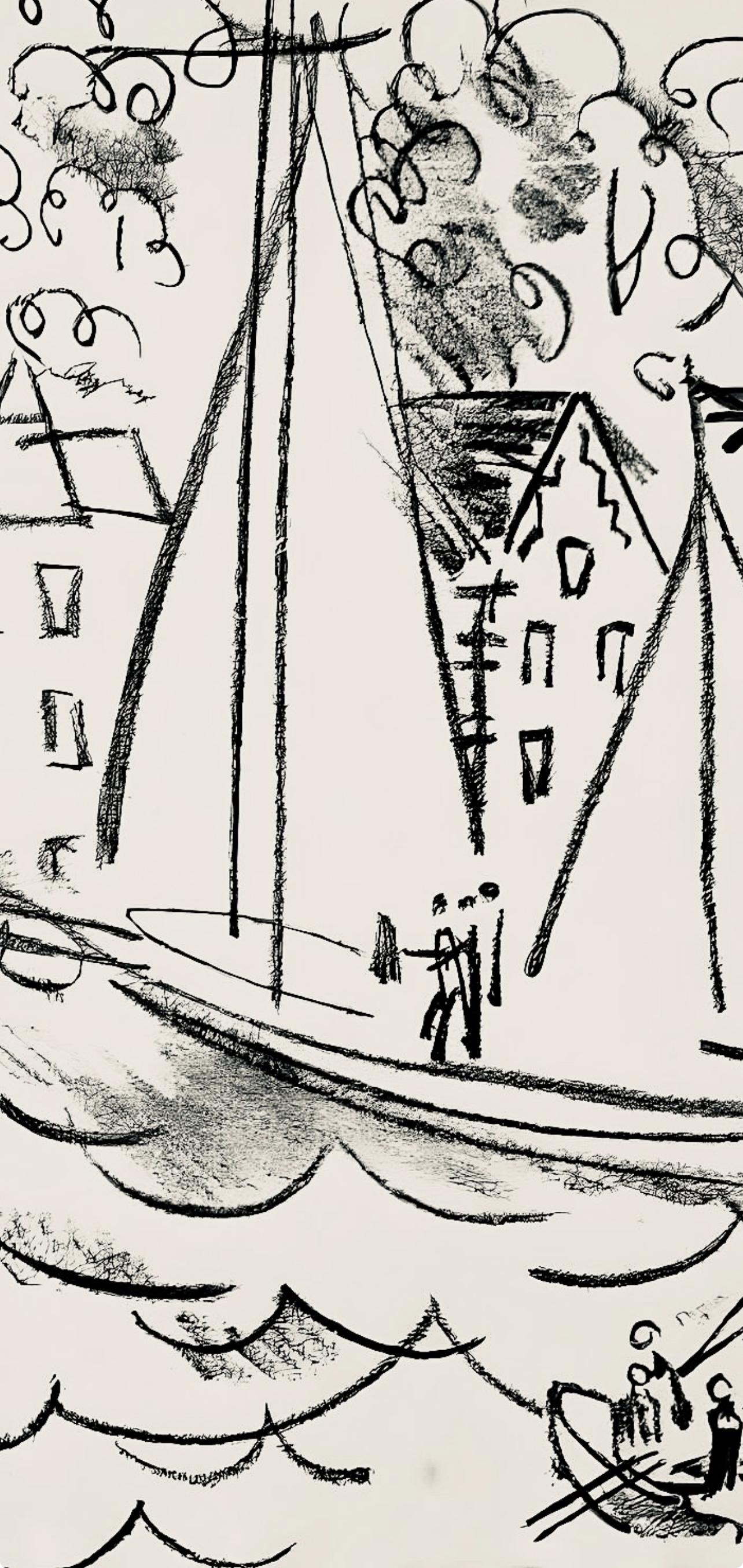 Dufy, Composición, Les Côtes Normandes (después de) - Print Moderno de Raoul Dufy