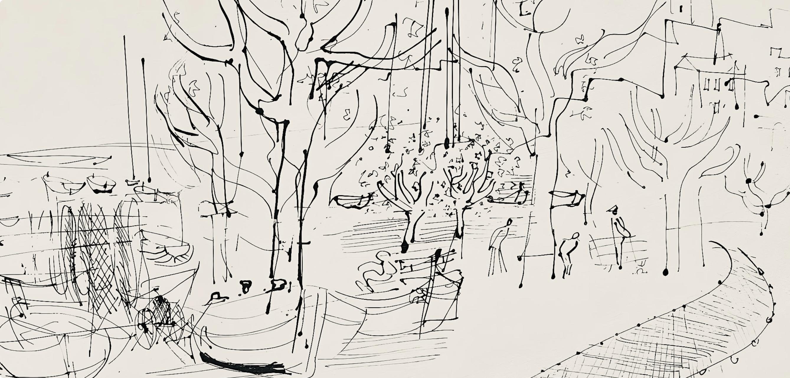 Dufy, Composition, Les Côtes Normandes (after) - Modern Print by Raoul Dufy