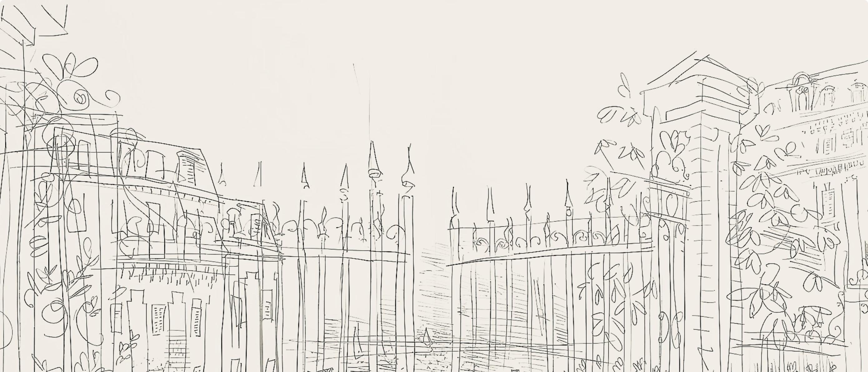 Dufy, Composition, Les Côtes Normandes (d'après) - Moderne Print par Raoul Dufy