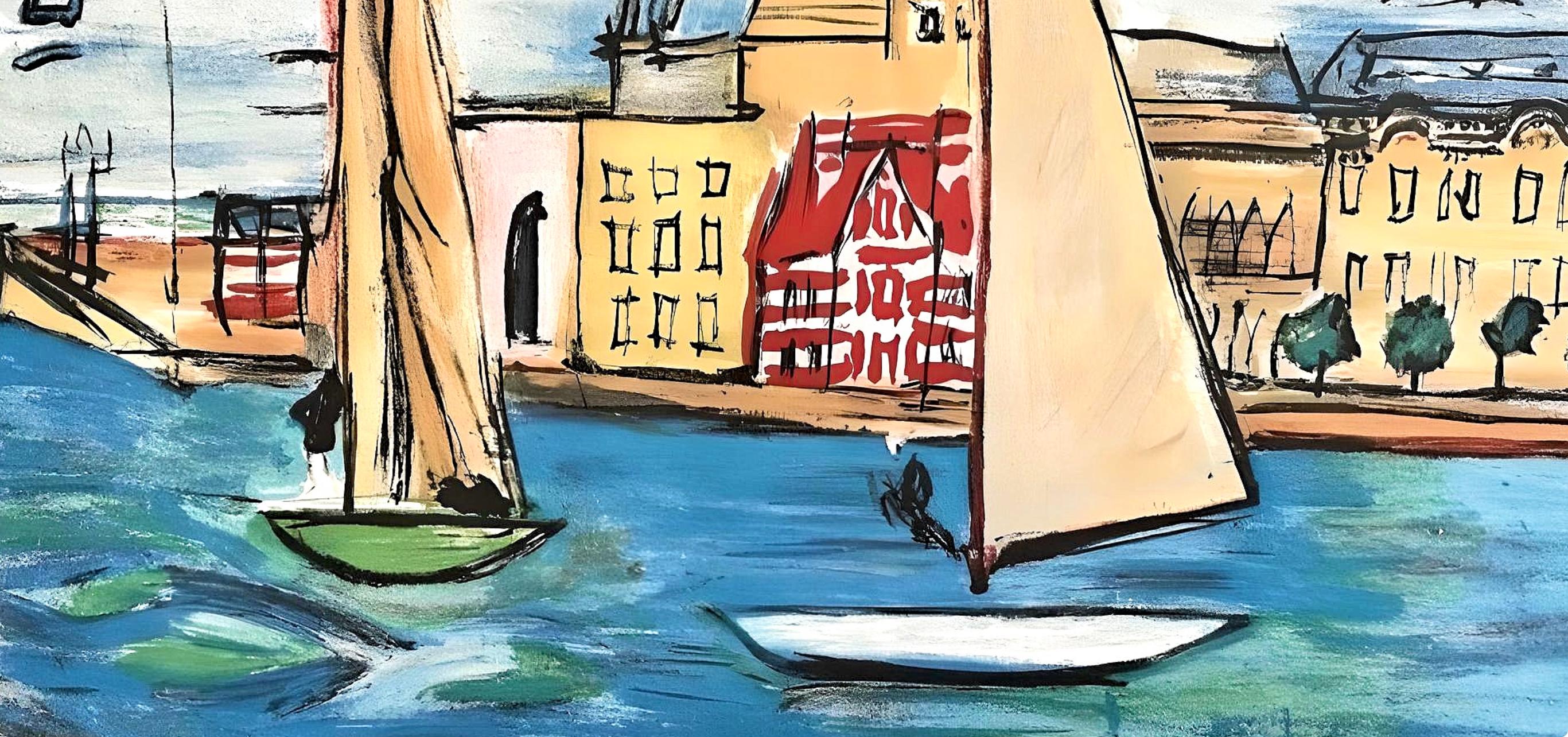Dufy, Composition, Les Côtes Normandes (after) - Modern Print by Raoul Dufy