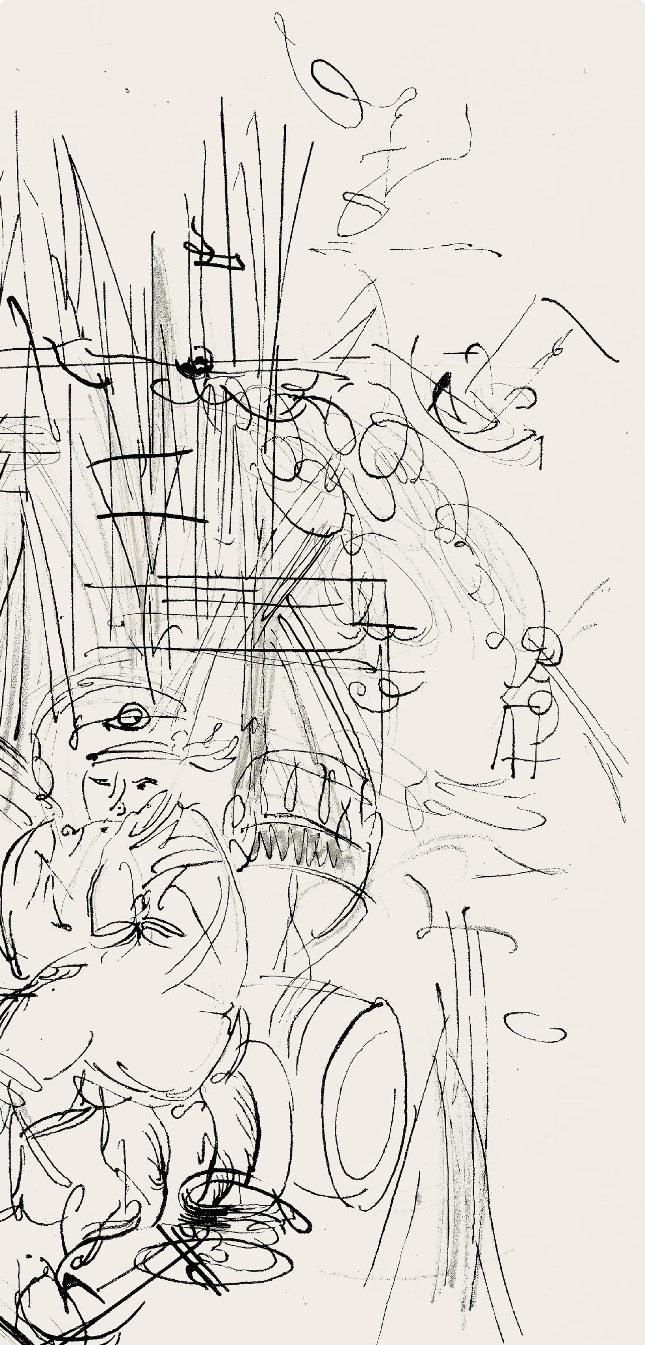 Dufy, Composition, Les Côtes Normandes (after) - Beige Landscape Print by Raoul Dufy