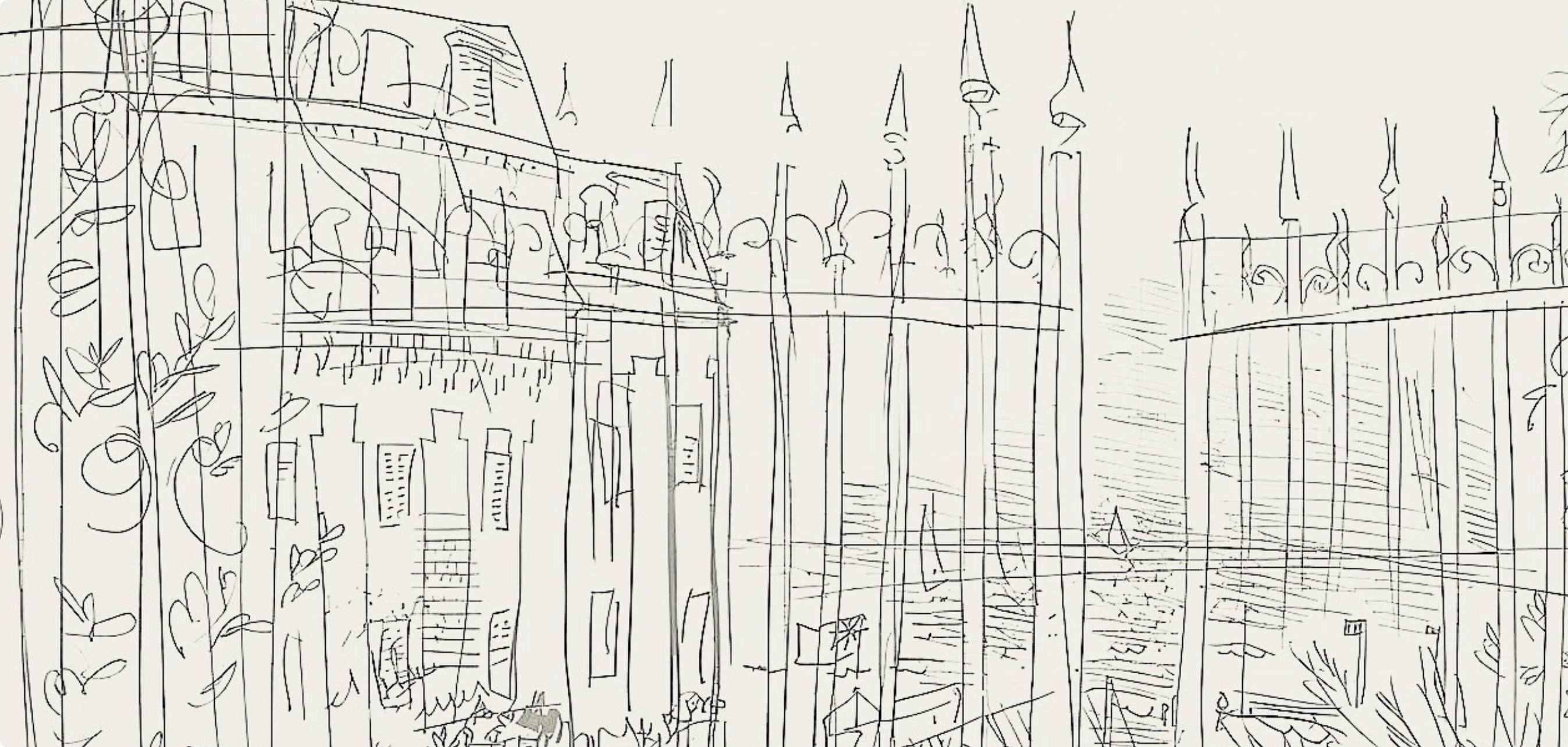 Dufy, Composition, Les Côtes Normandes (d'après) en vente 1